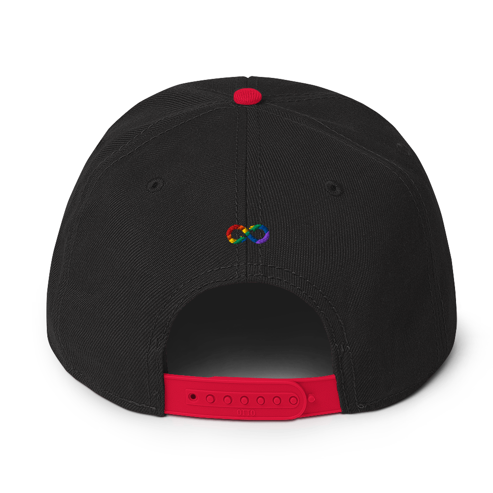 AD ColourPOP Red Snapback Hat