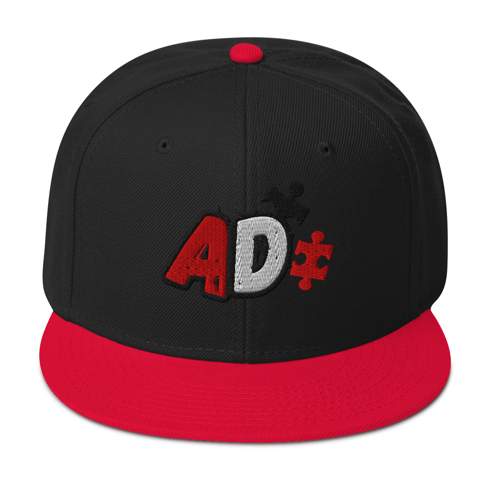 AD ColourPOP Red Snapback Hat